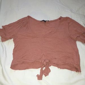 Women | Cropped Shirt with ruffles